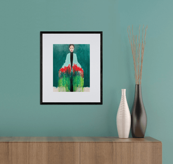 Girl with a Bouquet