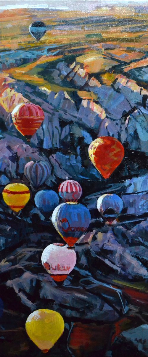 Balloons in Capadoccia by Marco  Ortolan