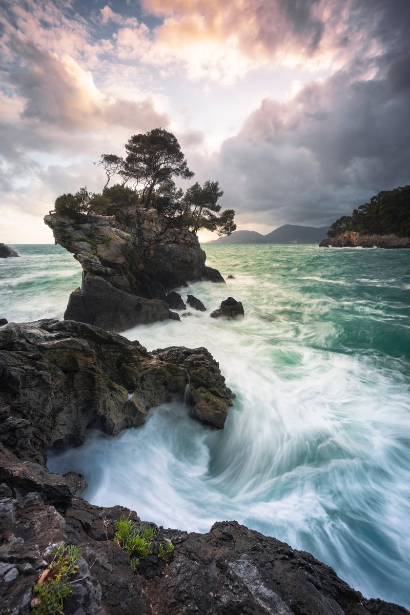 Photorealistic Landscape Photograph By Giovanni Laudicina, 21 X 31, Vortex Sea, Original Artwork