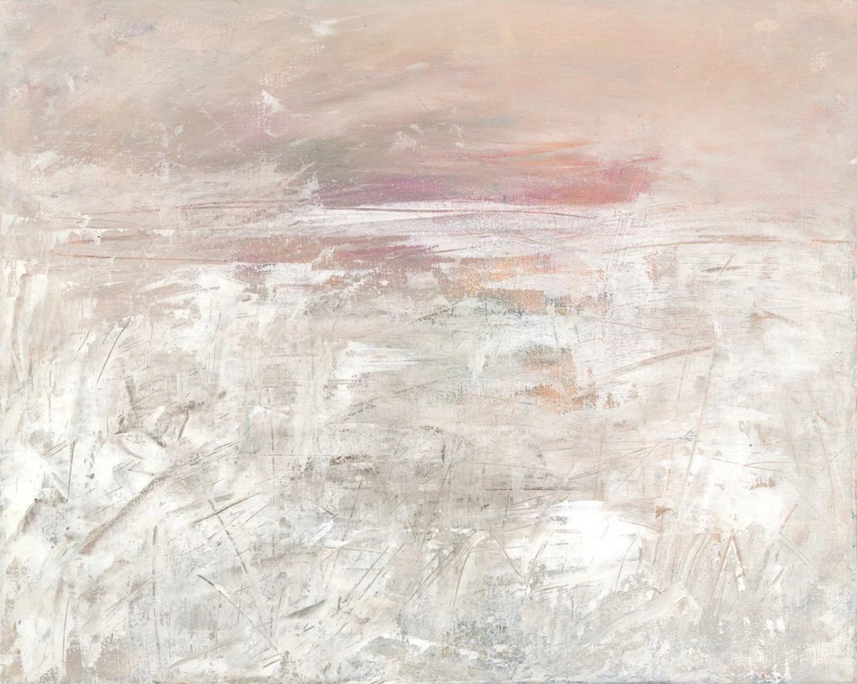 Abstract Landscape Acrylic Painting By Kathy Morton Stanion, 20 X 16", Lost In Serenity, Original Artwork