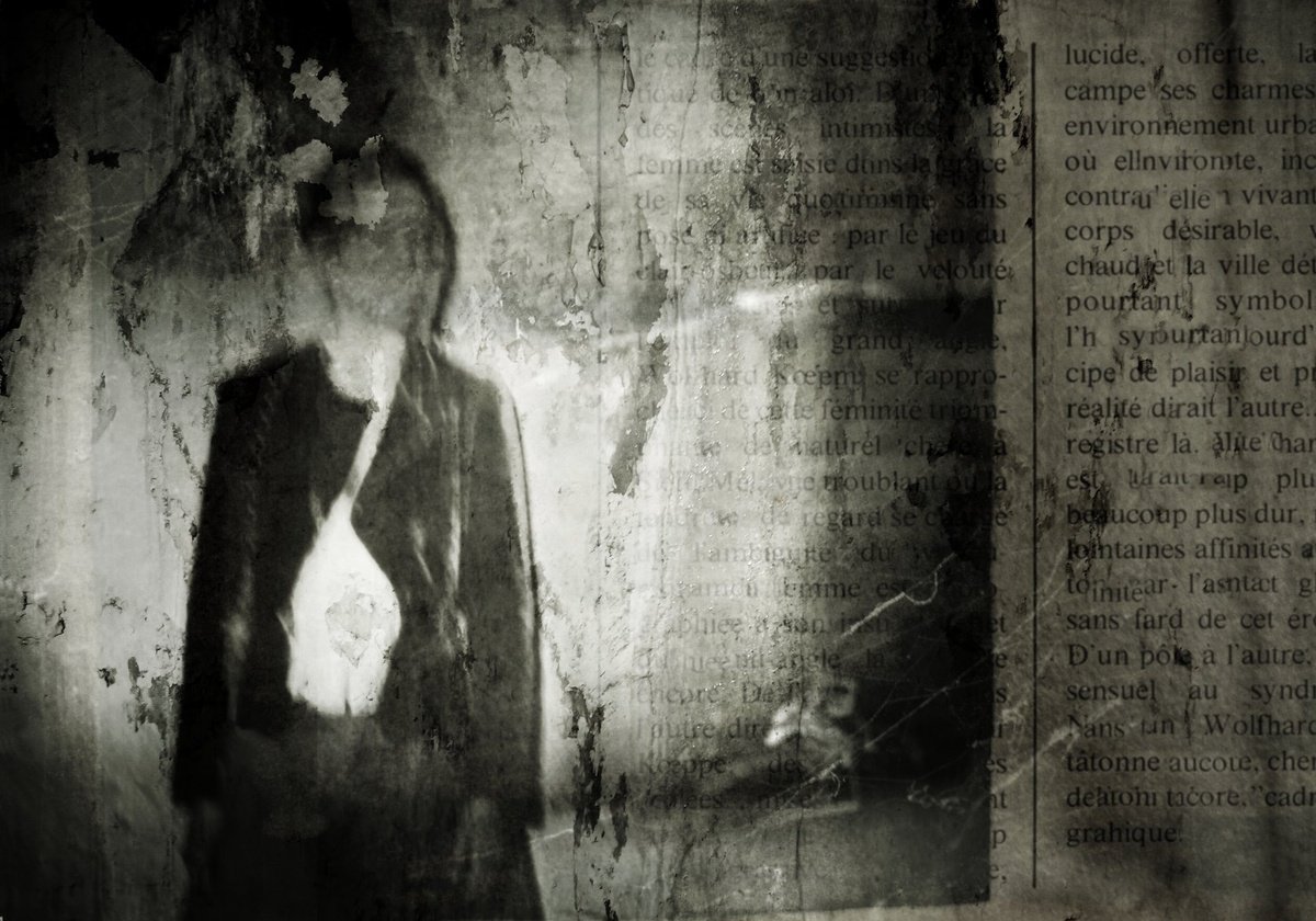 Surrealistic Portrait Photograph By Philippe Berthier, 28 X 20", Premier Roman........, Original Artwork