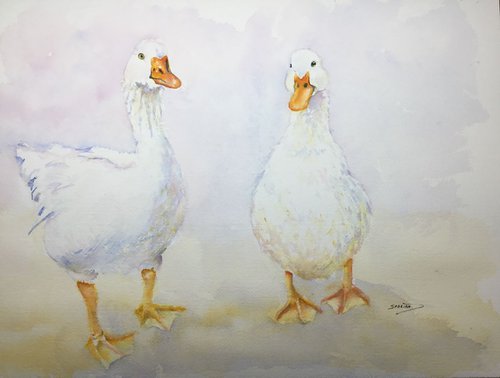 White goose by Sabrina’s Art