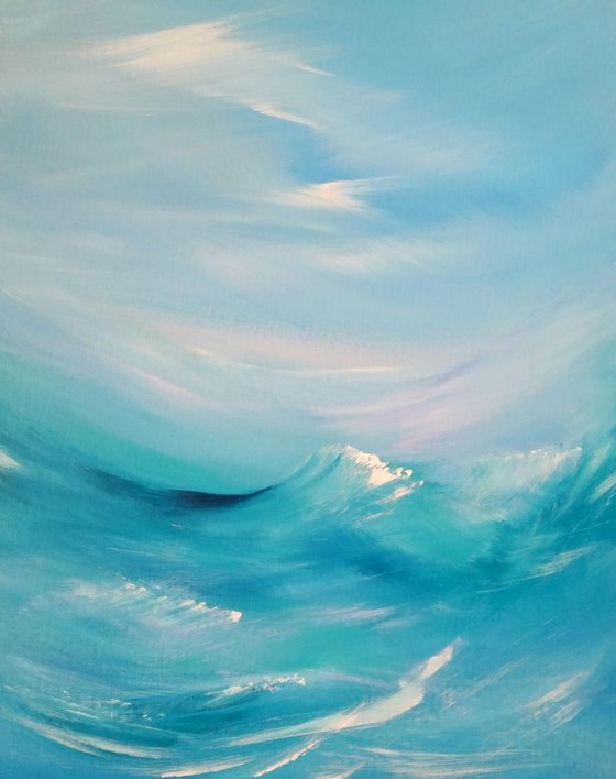 Sea Dreams - Seascape, Modern Art Office Decor Home (2016)