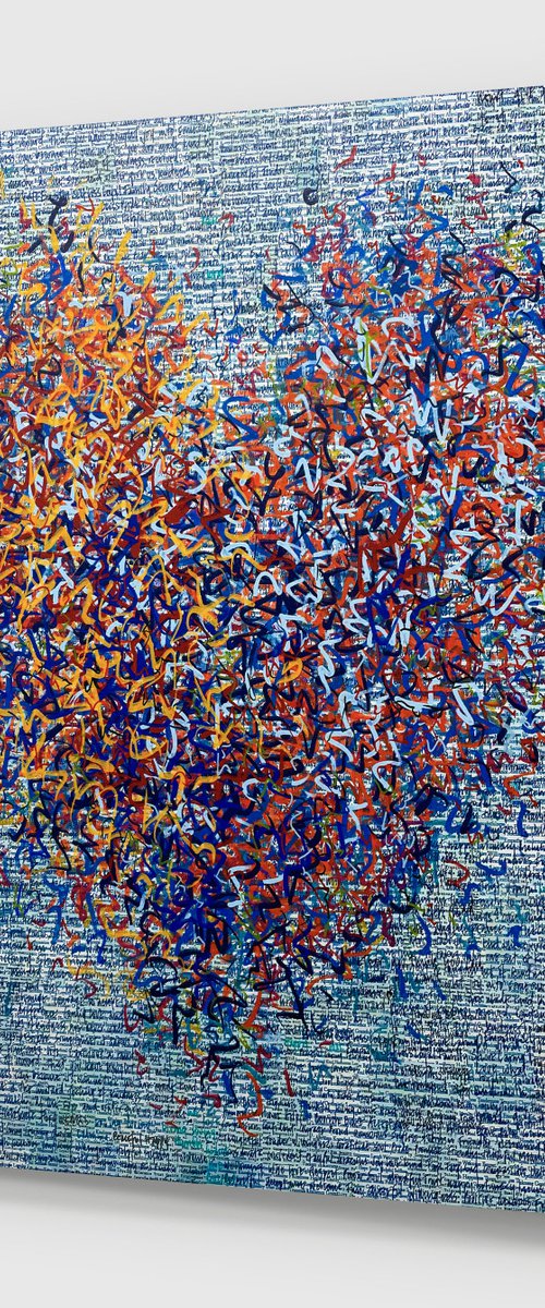 The Grateful Optimist 101 x 101cm by George Hall