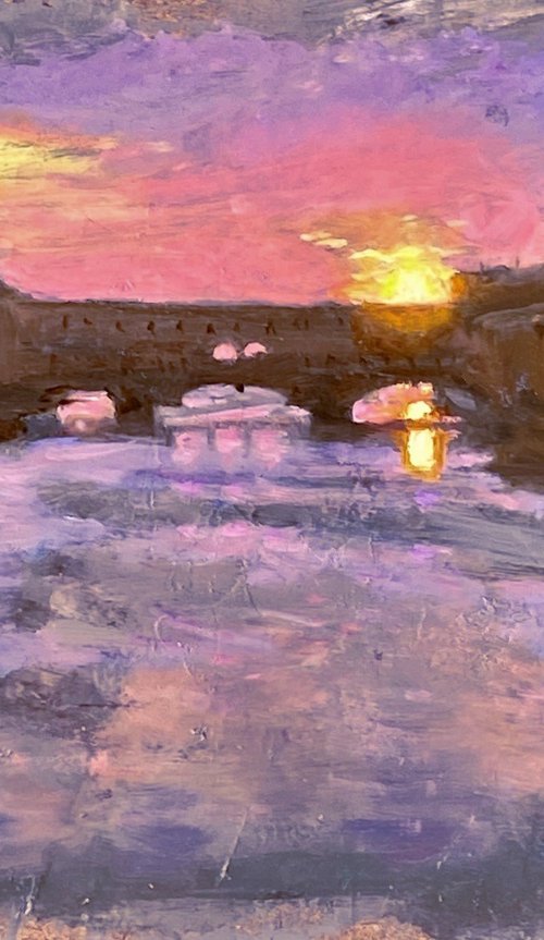 Ponte Vecchio Sunset by Michael Gillespie