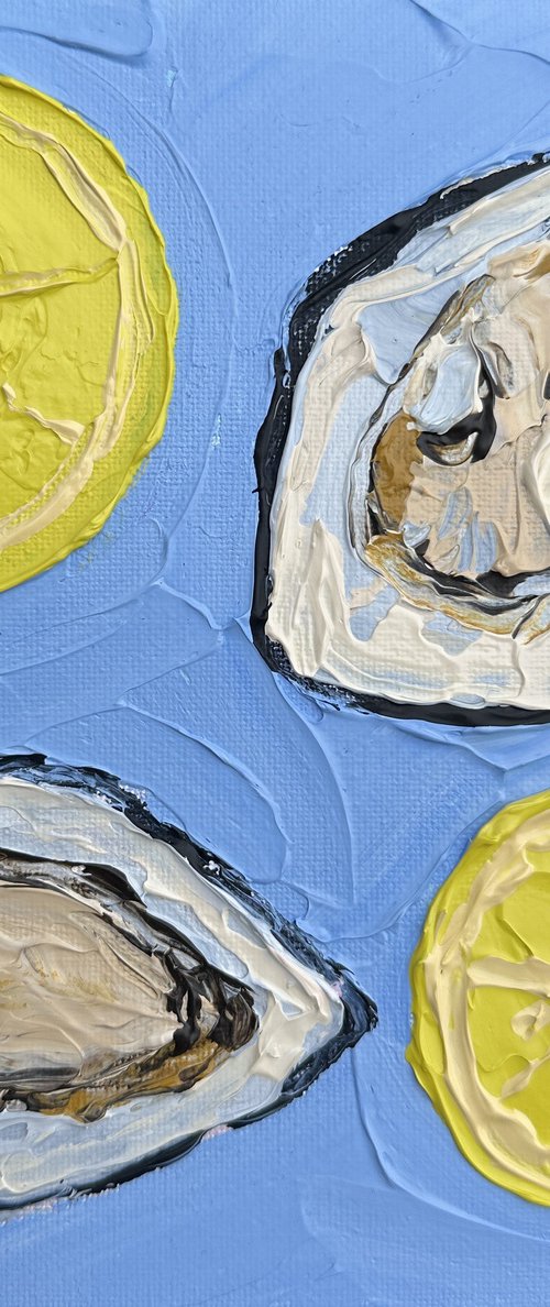 Lemons and oysters by Guzaliya Xavier