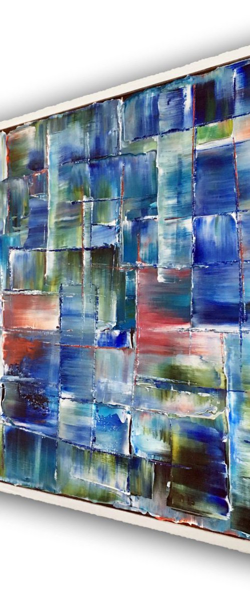 "Bleeding Through" - (24 x 18 inch) Original Framed PMS Oil Painting On Canvas by Preston M. Smith (PMS)