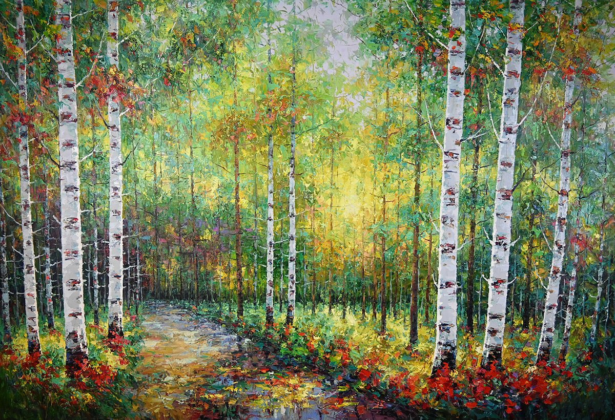 Into The Mystic Oil painting by Derek M | Artfinder