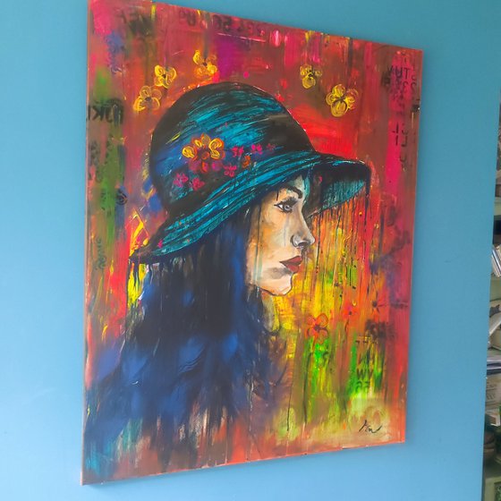 Women with hat