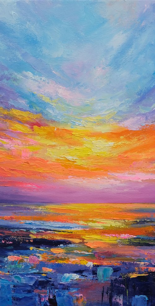 Sunset At Sea by Behshad Arjomandi