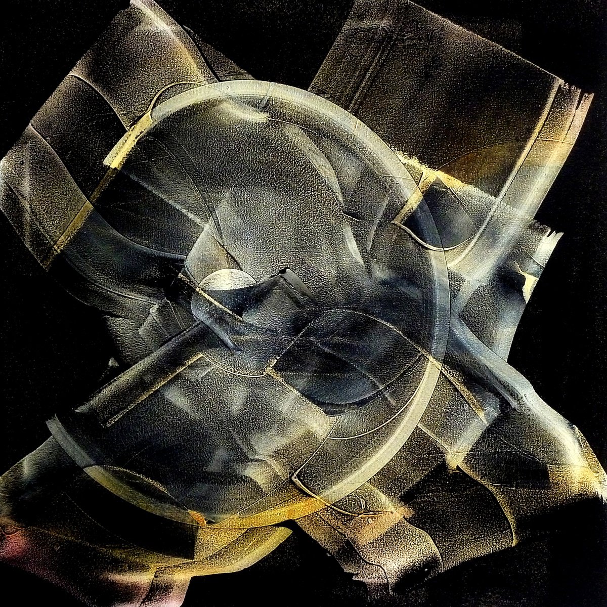 Expressive Abstract Acrylic Painting By Newel Hunter, 24 X 24", Lightkeeper, Original Artwork