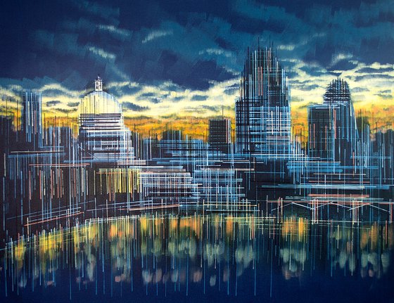 London Skyline Sunset
