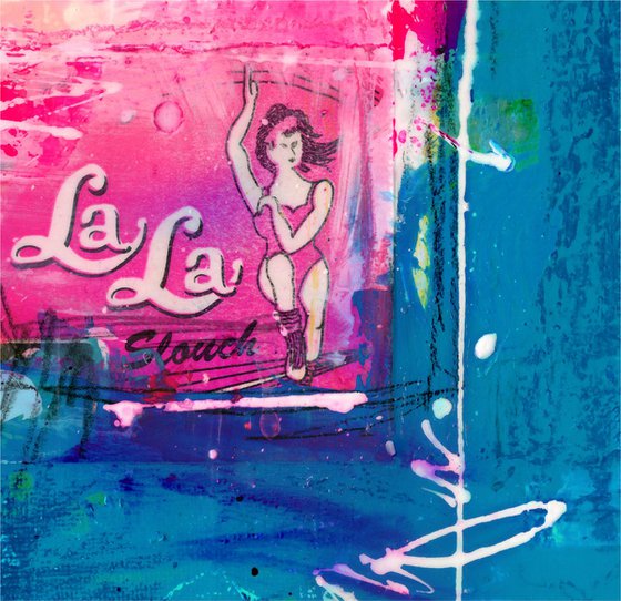 La La Girl - Mixed Media Abstract by Kathy Morton Stanion