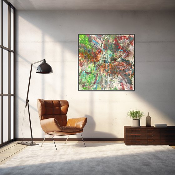 DIALOGUE. 130x130cm / 51,18 Х 51,18 inch