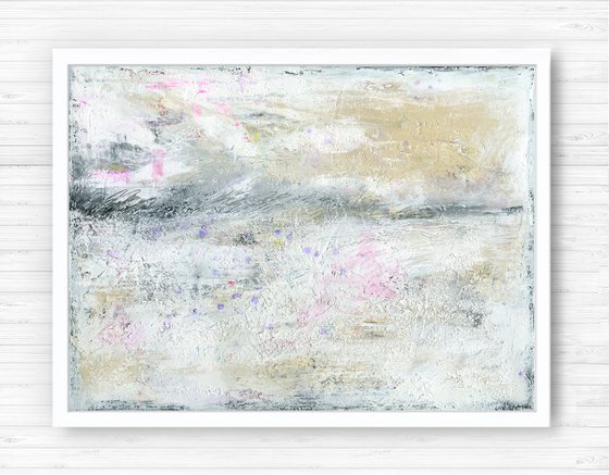 A Tranquil Journey 4 - Textural Abstract Painting by Kathy Morton Stanion