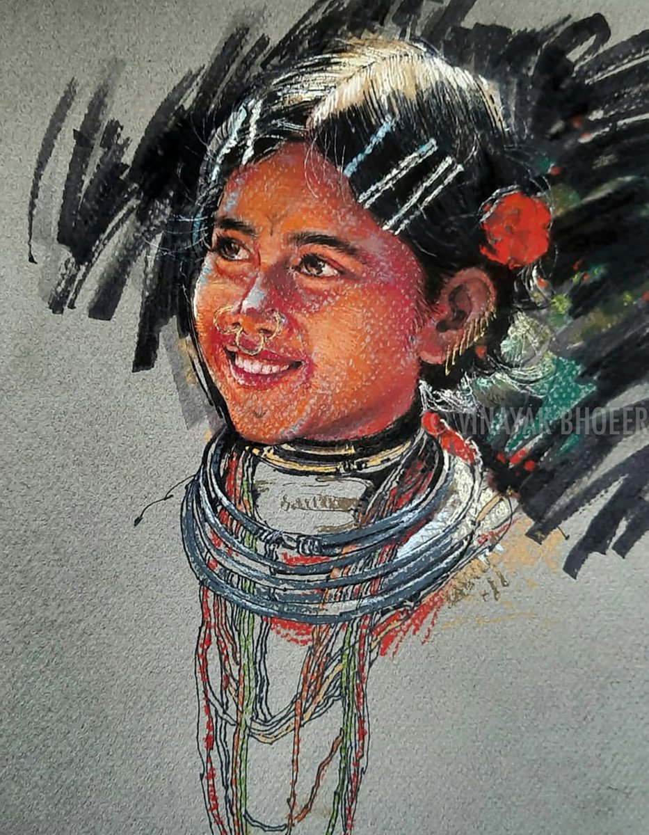Portrait : Tribal Innocence by Vinayak Bhoeer