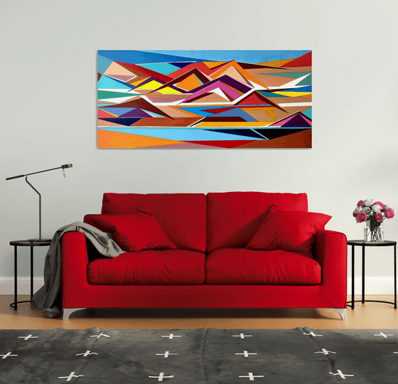 Geometric Desert- Extra larg