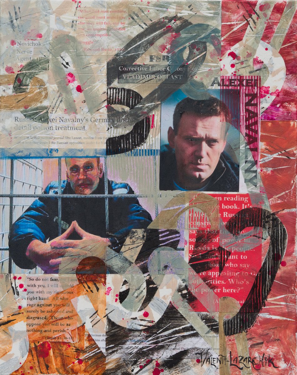 Abstract Portrait Painting By Gina Valenti-Lazarchik, 16 X 20, Courage #1, Original Artwork