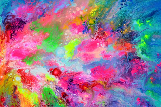 Flowing Energy 62 - Large Colorful Abstract