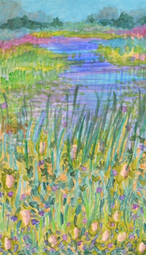 Reed beds, Nature Reserve, Norfolk by Lisa Mann