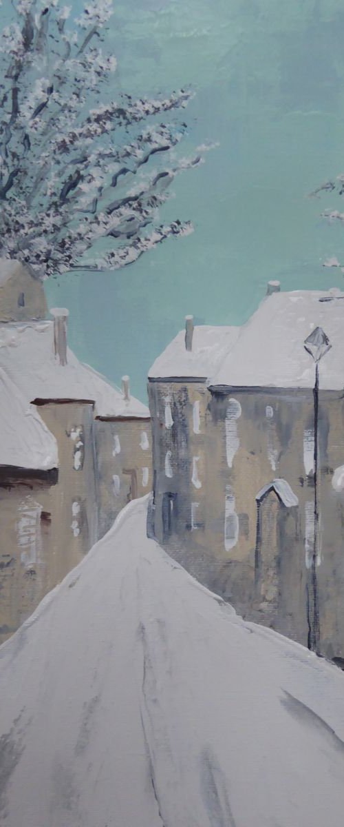 Iffley Snowfall by Elaine Allender