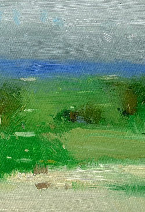 Summer, Original oil painting, Handmade artwork, One of a kind by Vahe Yeremyan