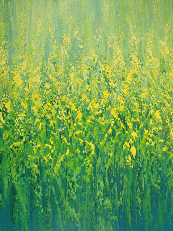 Cascading Green and Yellow