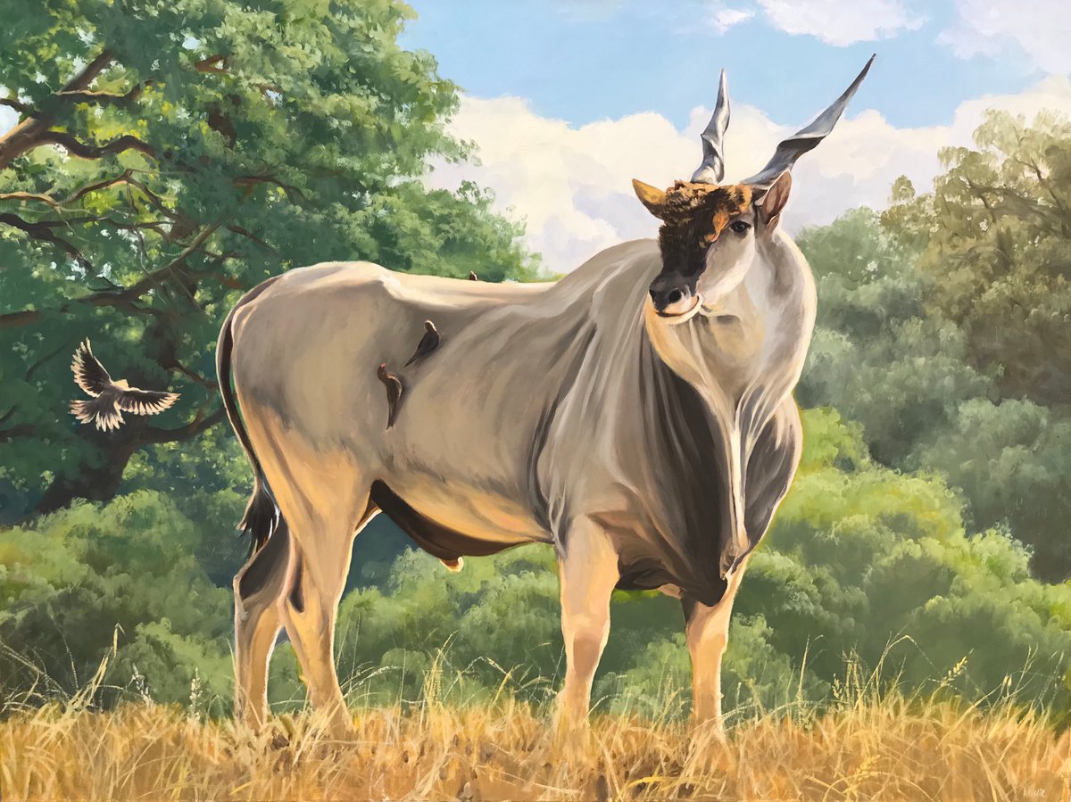 Original oil painting Eland - 120x90 cm (2021) by Evgeniya Roslik