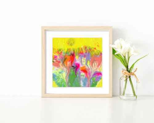 Flowering Euphoria 44 - Floral Abstract Painting by Kathy Morton Stanion by Kathy Morton Stanion