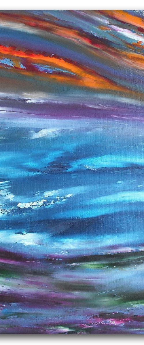 Dream - 50x50 cm, Original abstract painting, oil on canvas by Davide De Palma