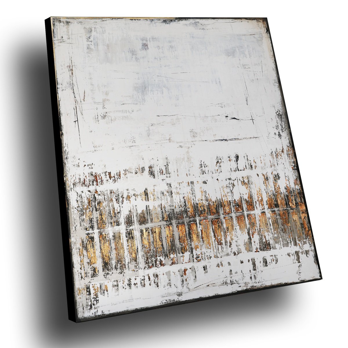 Organic Abstract Acrylic Painting By Inez Froehlich, 39 X 47, Refugium, Original Artwork