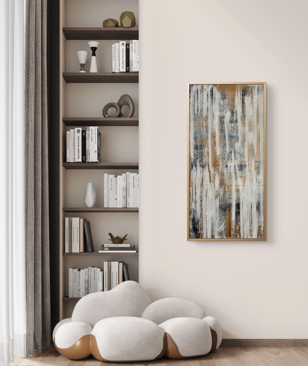 White Drift 50X100X2 Cm By Exclusive Arts, 20 X 39, Artwork For Sale On Artfinder