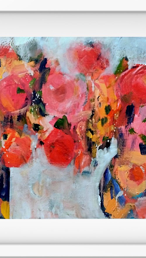 Two Vases of Flowers by Jan Rippingham