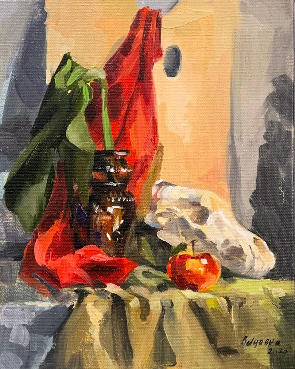 Still Life Oil Painting By Belyaeva Oleksandra, 16 X 20, Still Life, Original Artwork