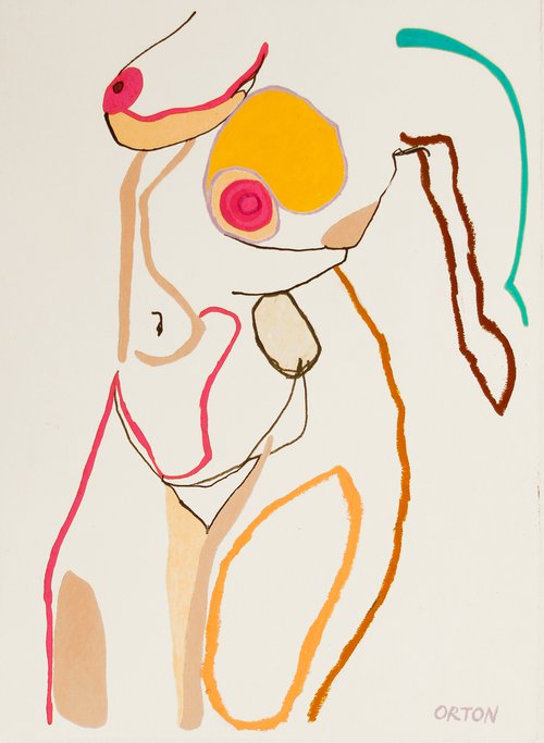 Female Nude Torso Study by Andrew Orton