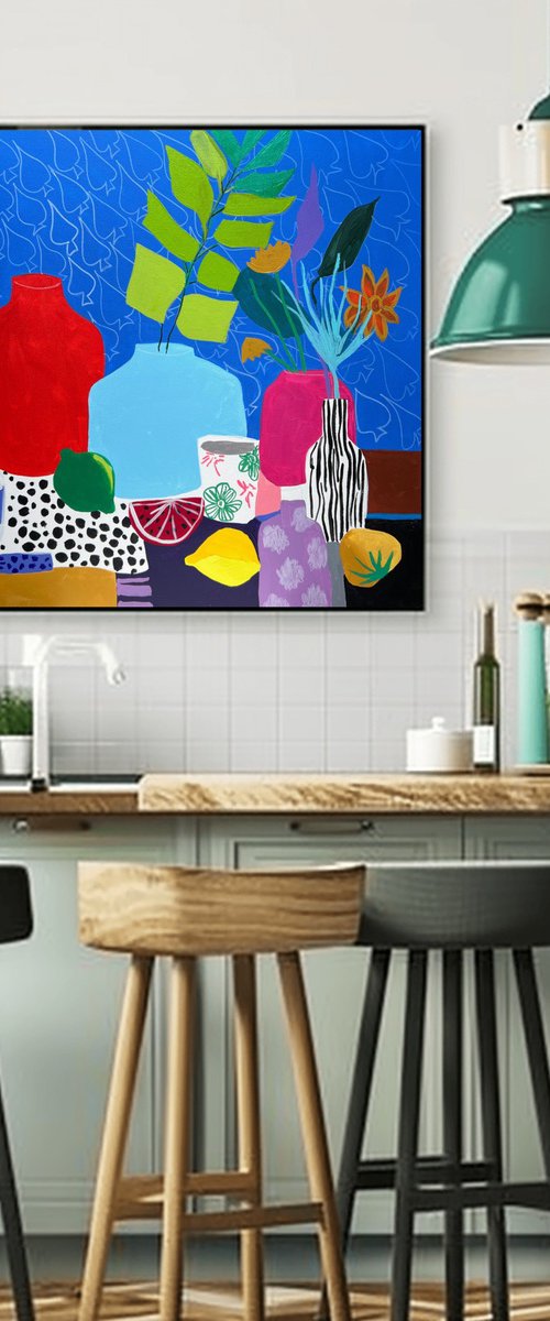 Bold Colorful Table Setting by Sasha Robinson