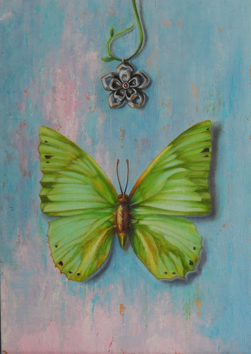 Photorealistic Painting , Subtle Connection By Laura Cabral, 9 X 13, Artwork For Sale On Artfinder