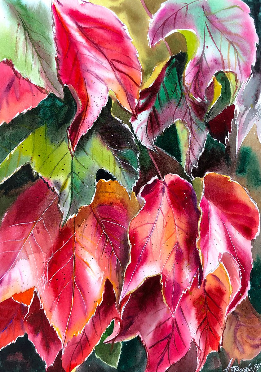 Autumn Leaves from La-Tour-De-Peilz by Ksenia Astakhova