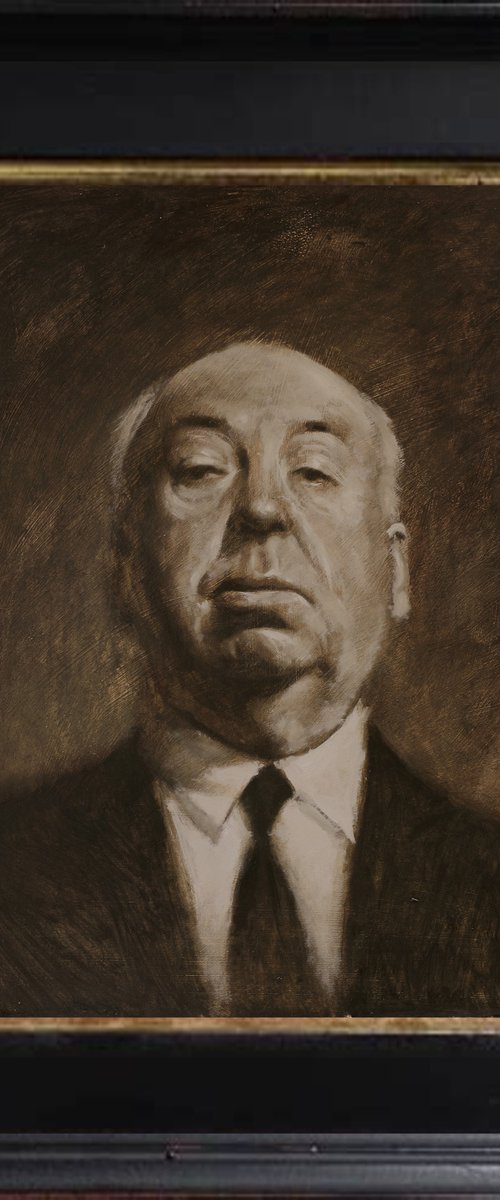 Alfred Hitchcock by Justin Krasuckas