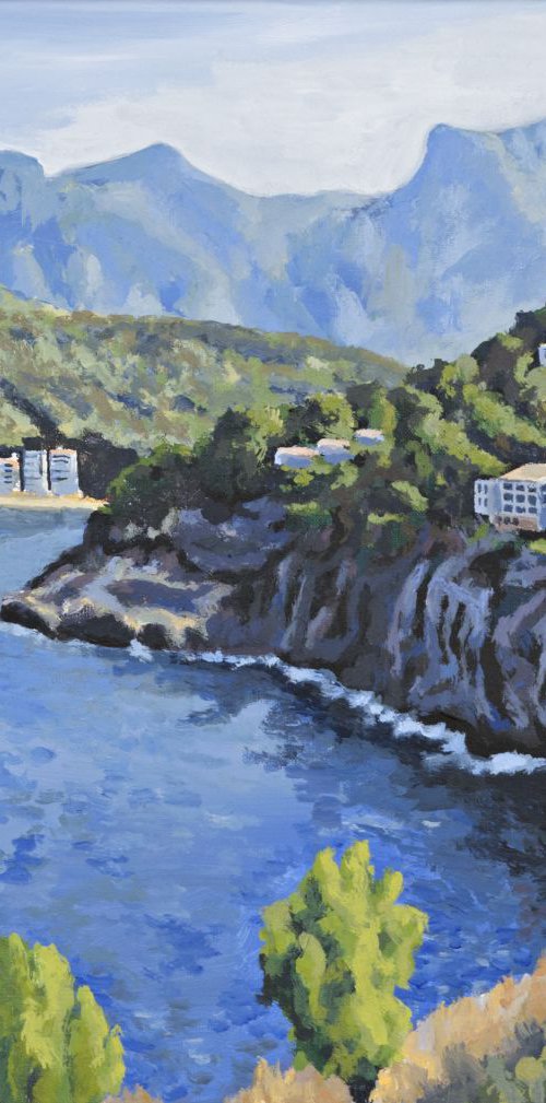Cliffs At Port Soller by R J Burgon