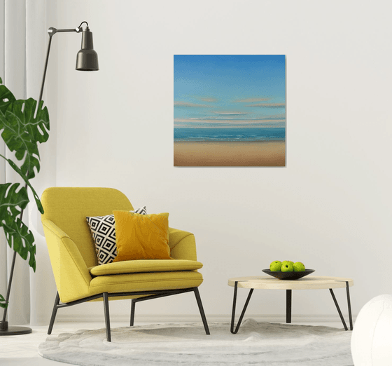 Beach Glow - Blue Sky Seascape