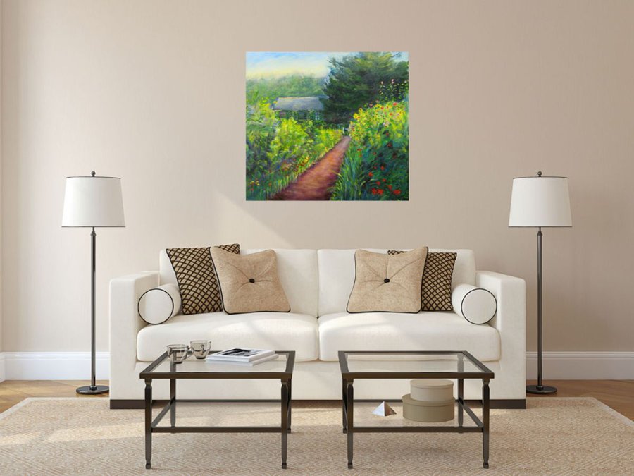Pathway to Monet`s House Painting by Maureen Greenwood | Artfinder