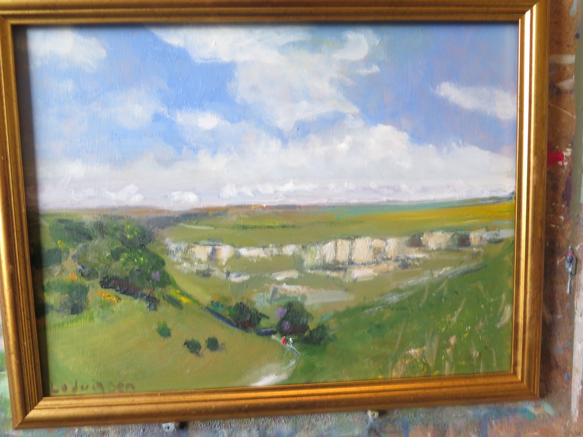 Lathkilldale By Malcolm Ludvigsen, 18 X 14, Artwork For Sale On Artfinder