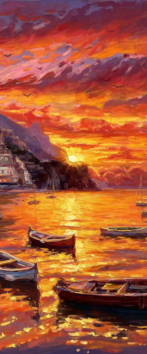 "Evening Magic of Amalfi" by Evgeny Chernyakovsky