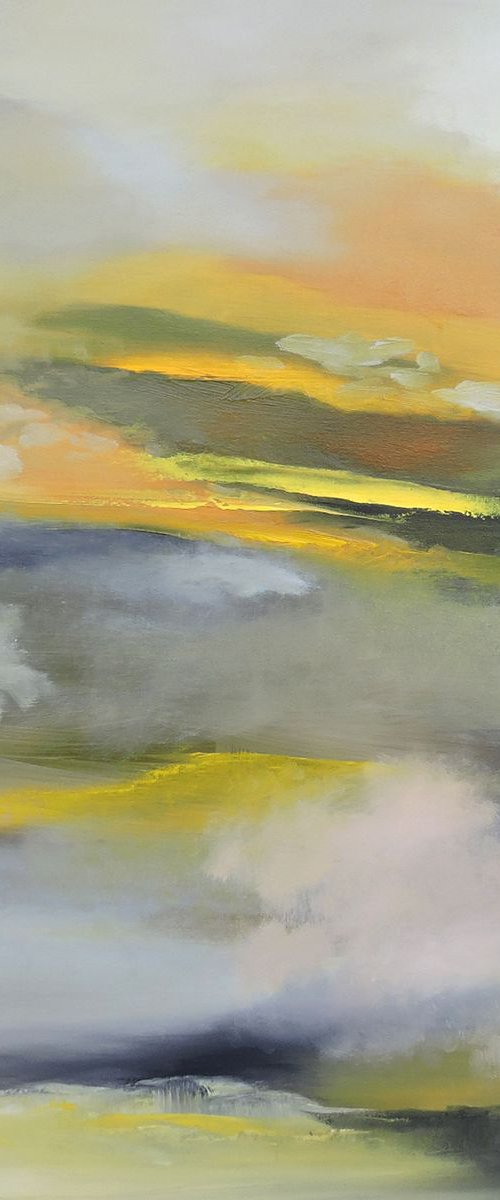 Nordic Mood, 36" x 36". by Veta  Barker