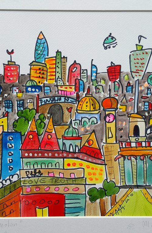 Sketch of London by Maria Luisa  Azzini