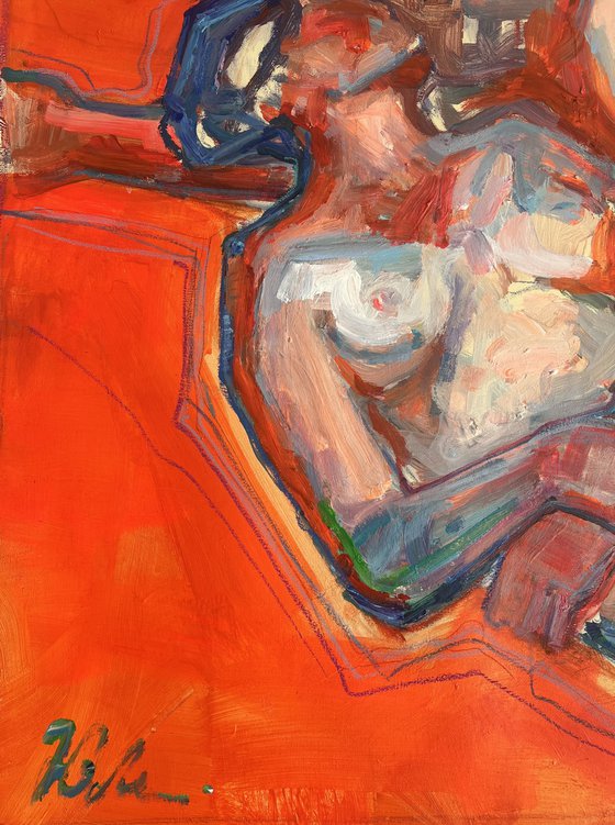 Entangled Figures in Red