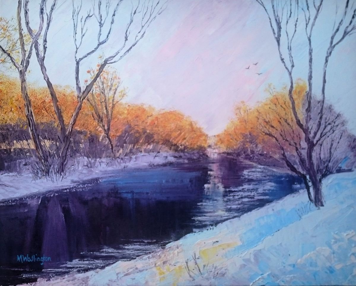 Winter River by Michele Wallington