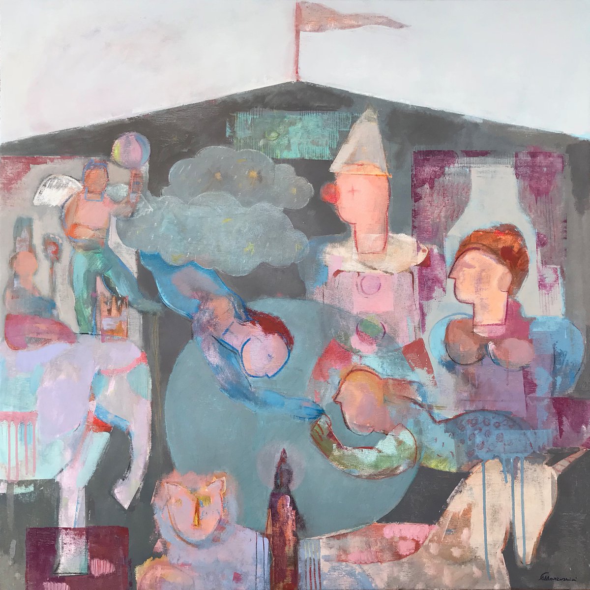 Barnum By Marcello Carrozzini, 35 X 35, Artwork For Sale On Artfinder