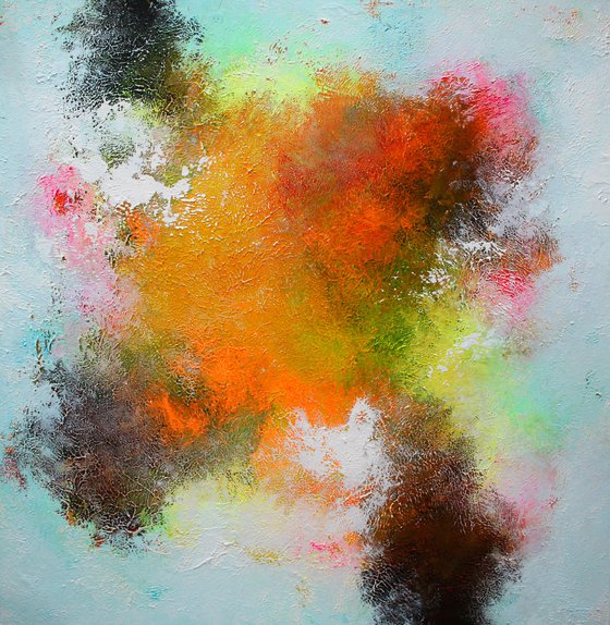 100x100cm /abstract painting / Ready to hang /  Episode 90